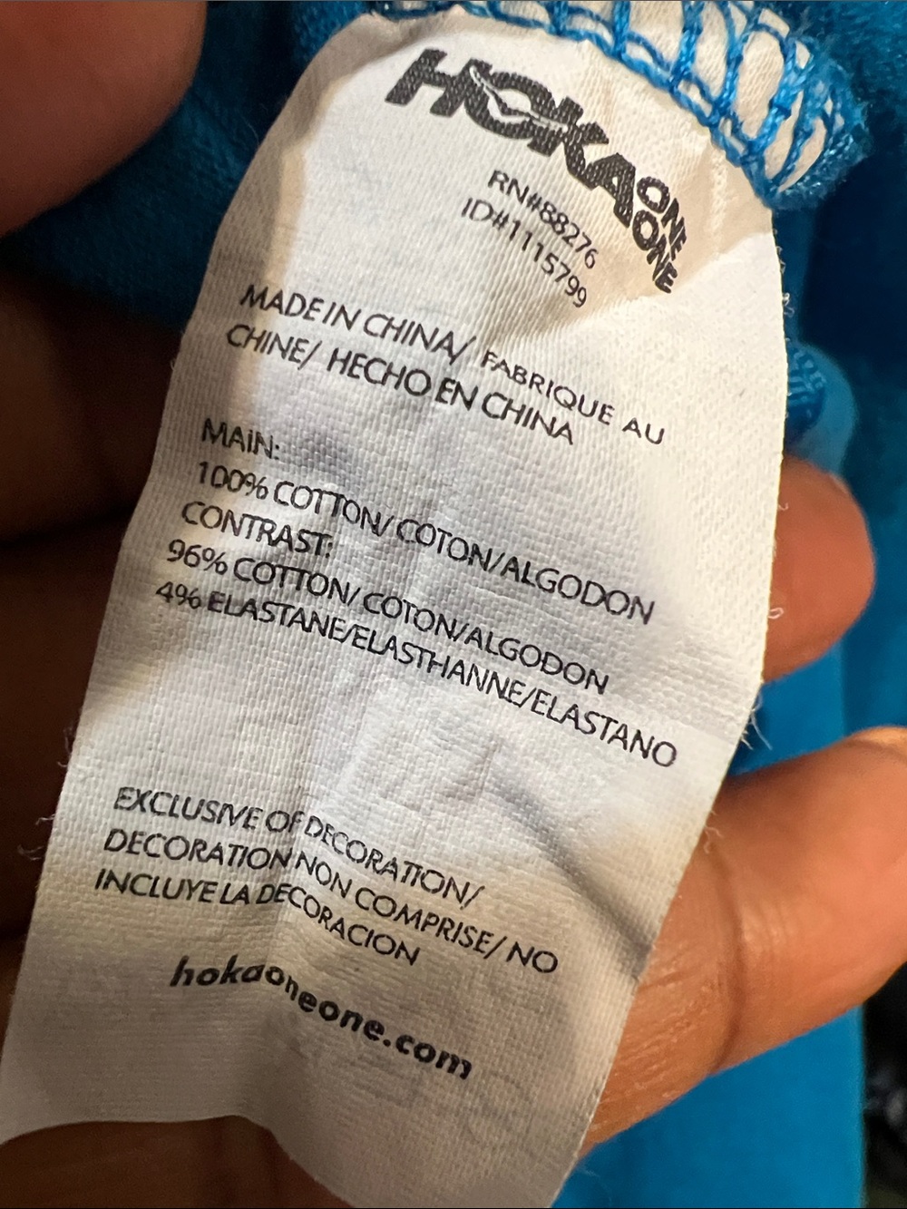 HOKA BLUE TEE SHIRT med - Picture 9 of 9